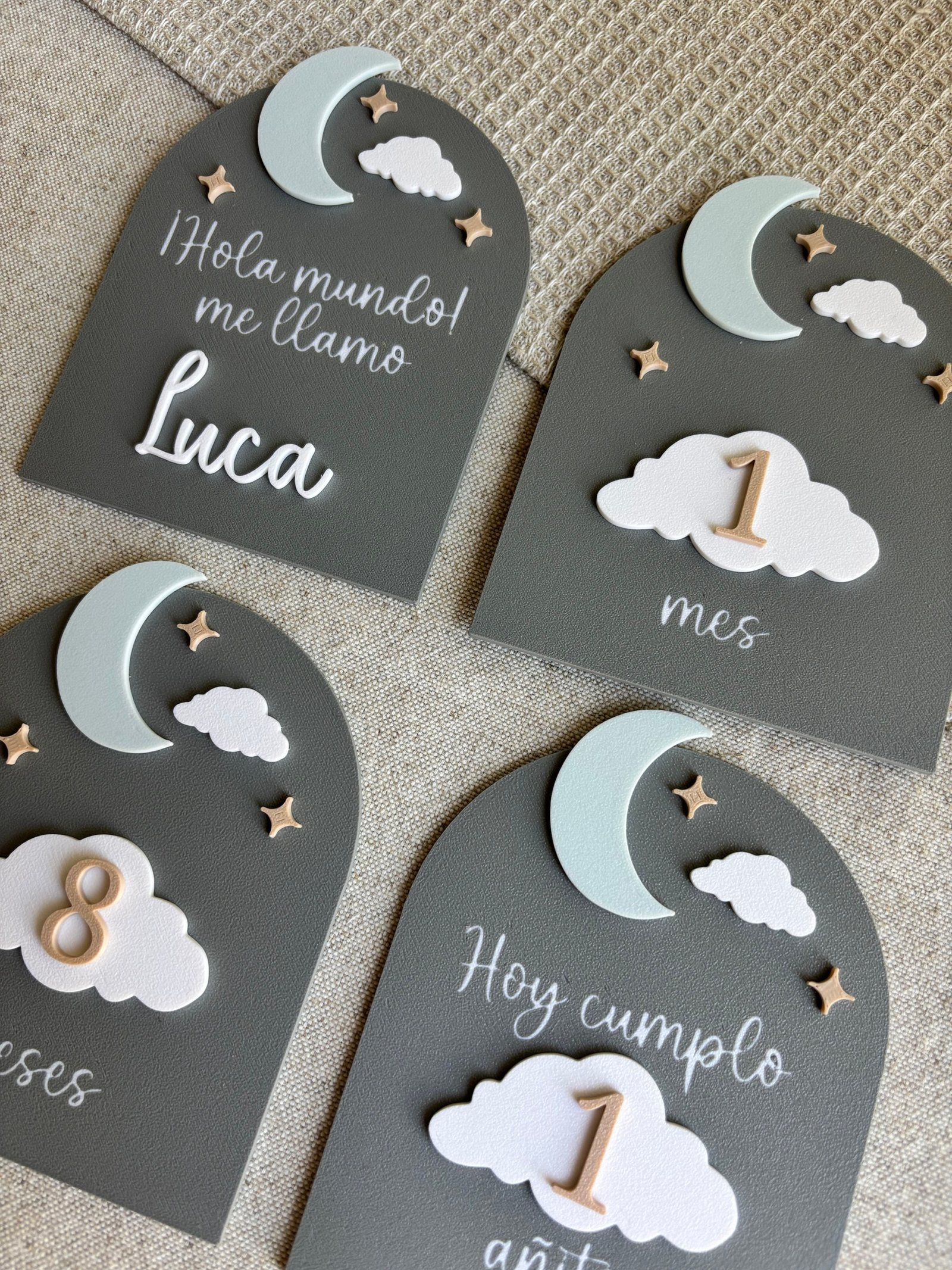Placa Cumplemes Luna - Imagen 2