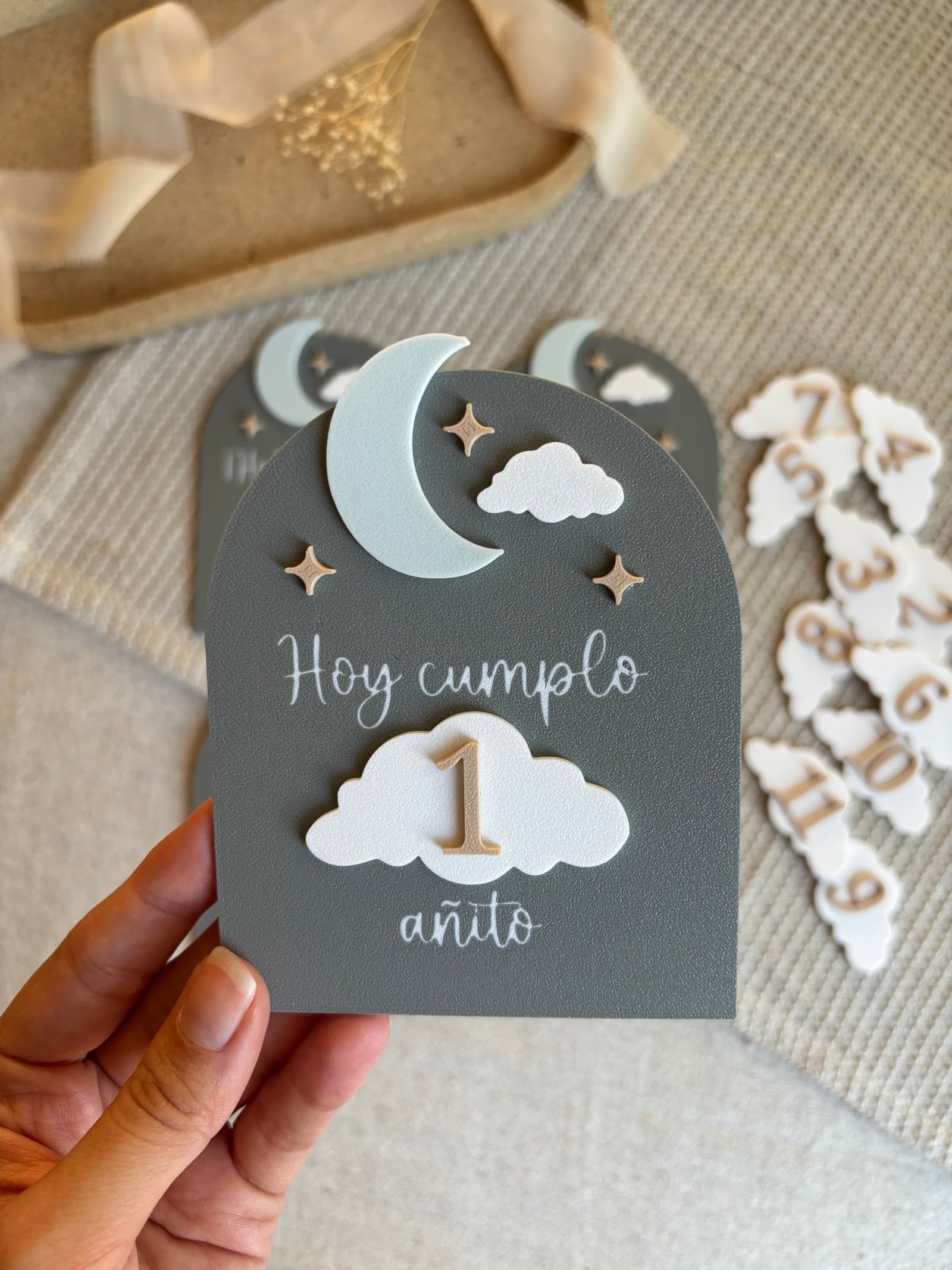 Placa Cumplemes Luna - Imagen 9