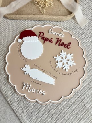 Plato mágico personalizado · Papá Noel o Reyes Magos